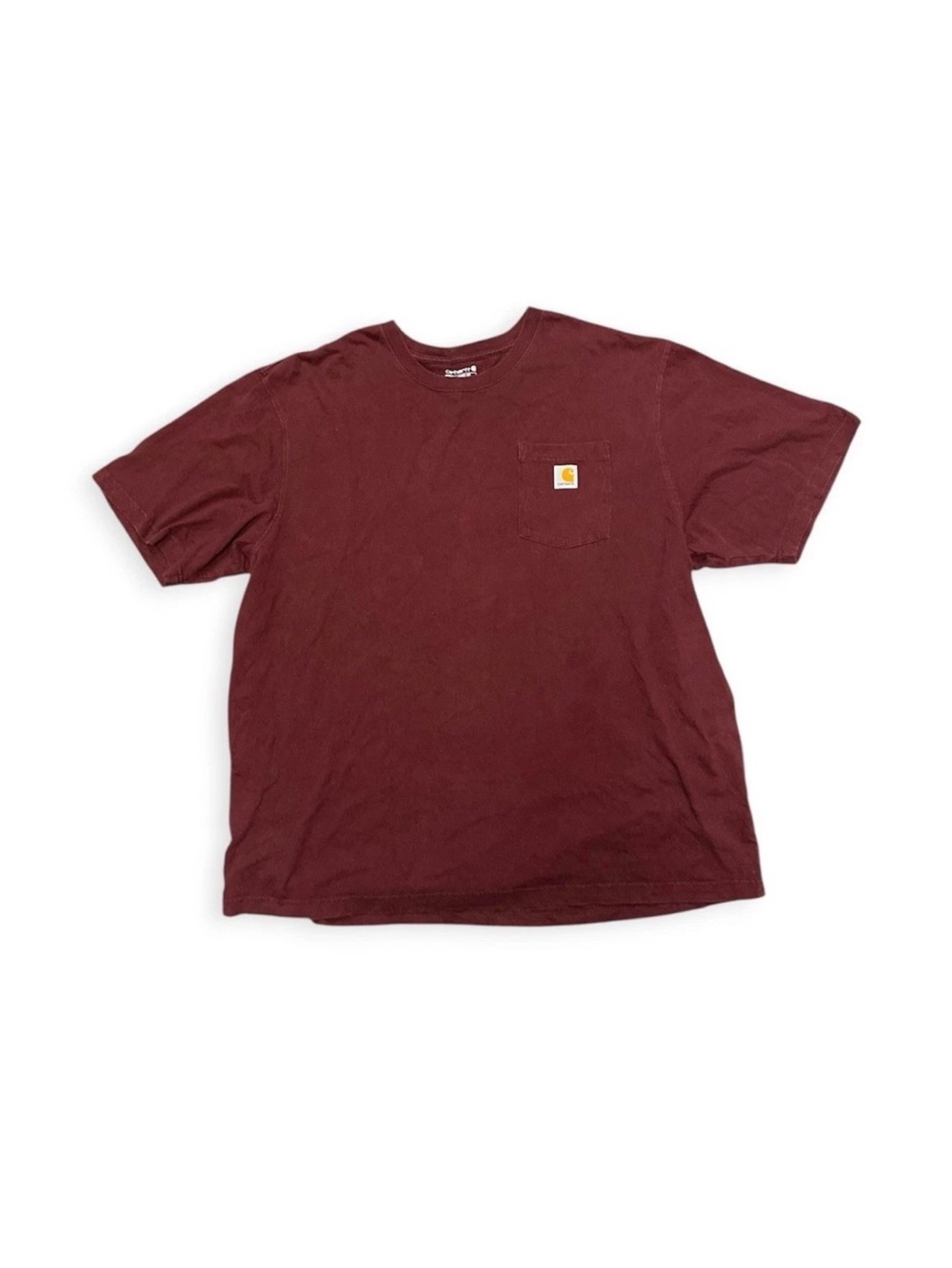 Carhartt Men's Pocket T-Shirt in Burgundy Sz 2XL Tall NWT short sleeve